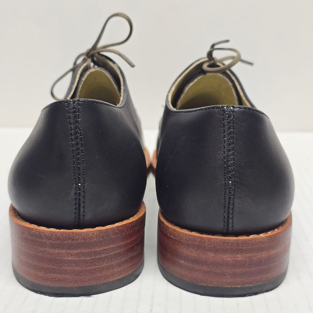 Nisolo James Oxfords Black Leather Preppy Business Casual Shoes 9.5 Narrow - Picture 5 of 8